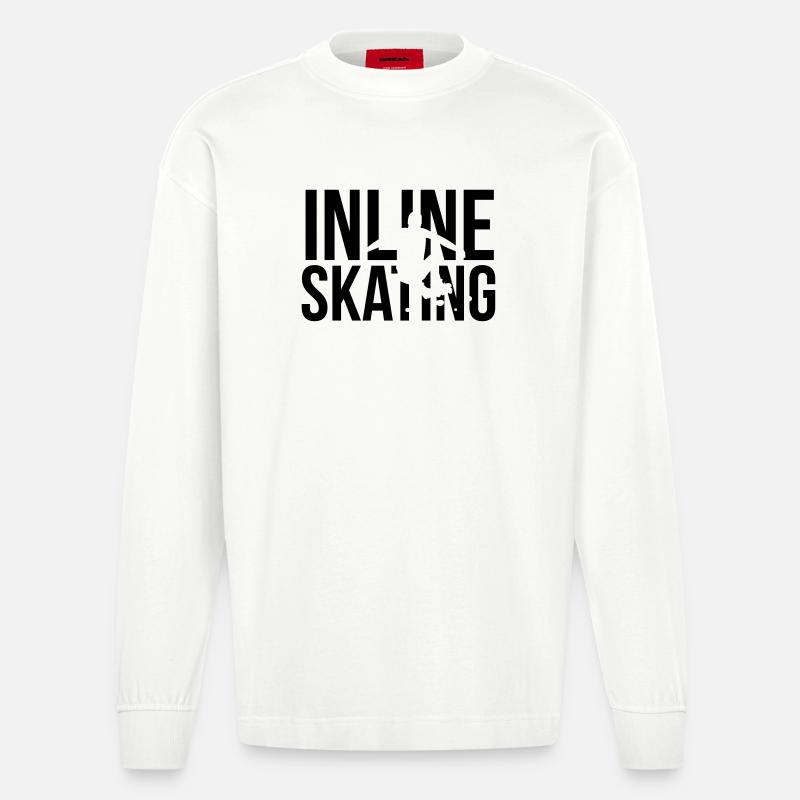 roller - Manches longues bio épais oversize fabriqué en UE - OFF WHITE