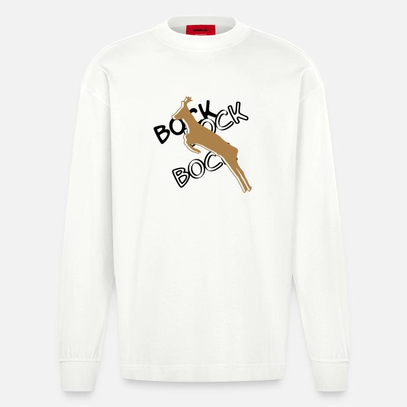 Bock³ - Heavyweight Oversized Organic Langarmshirt Made in EU - OFF WHITE