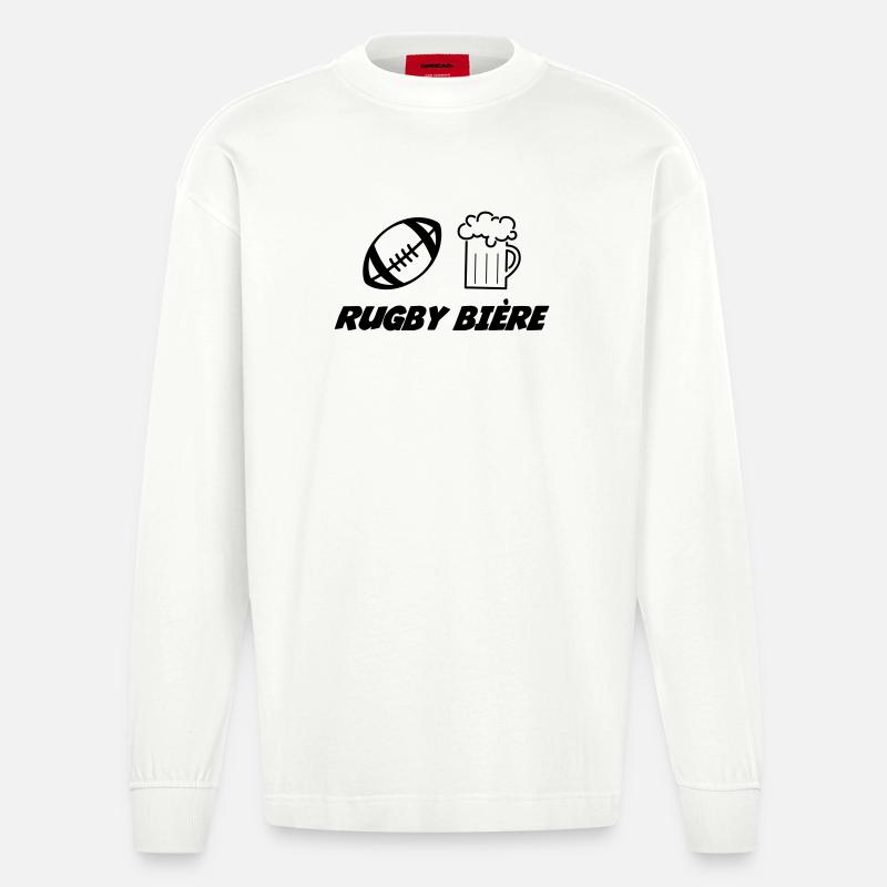Rugby - Heavyweight Oversized Organic Longsleeve Shirt Made in EU - OFF WHITE