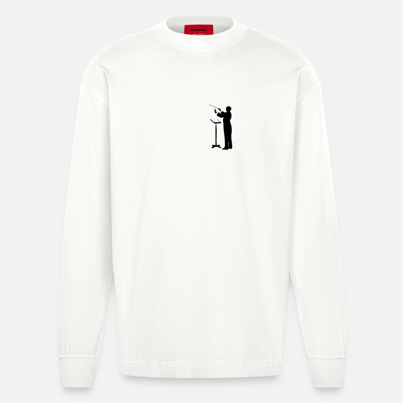 Dirigent - Heavyweight Oversized Organic Langarmshirt Made in EU - OFF WHITE