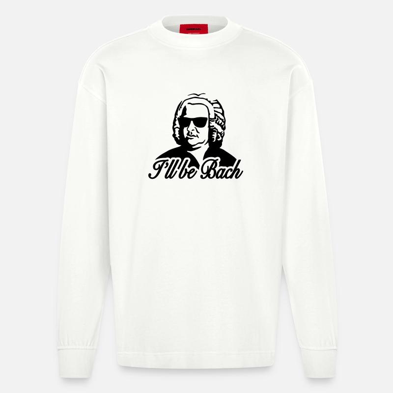 I'll be bach 2b - Heavyweight Oversized Organic Langarmshirt Made in EU - OFF WHITE