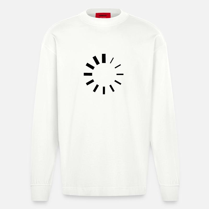 Loading - Logo - Heavyweight Oversized Organic Langarmshirt Made in EU - OFF WHITE
