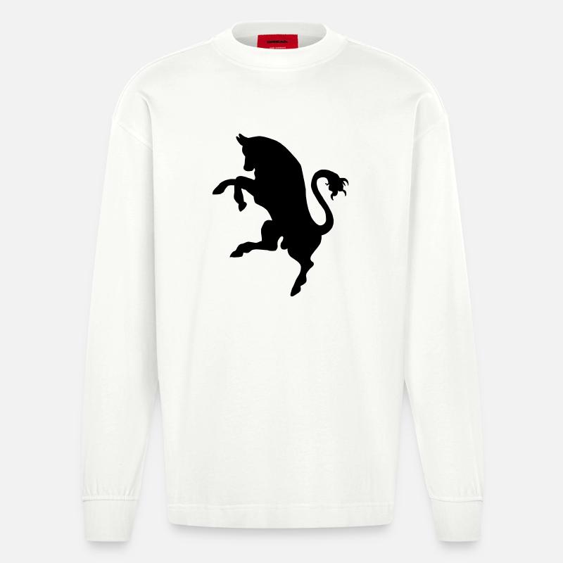 Bulle, Bulle - Heavyweight Oversized Organic Langarmshirt Made in EU - OFF WHITE