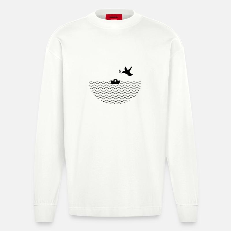 Arche Noah - Heavyweight Oversized Organic Langarmshirt Made in EU - OFF WHITE