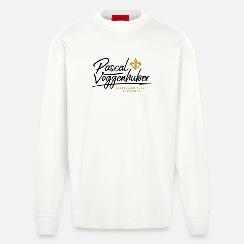 Pascal Voggenhuber Autor & Speaker - Heavyweight Oversized Organic Langarmshirt Made in EU - OFF WHITE