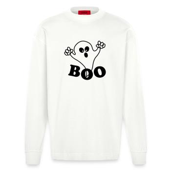 Spook Boo - Manches longues bio épais oversize fabriqué en UE - OFF WHITE - Devant