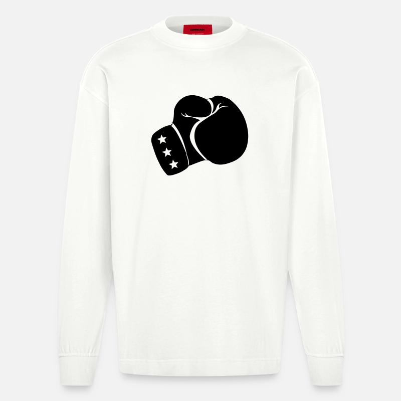 Boxe gant de boxe - Manches longues bio épais oversize fabriqué en UE - OFF WHITE