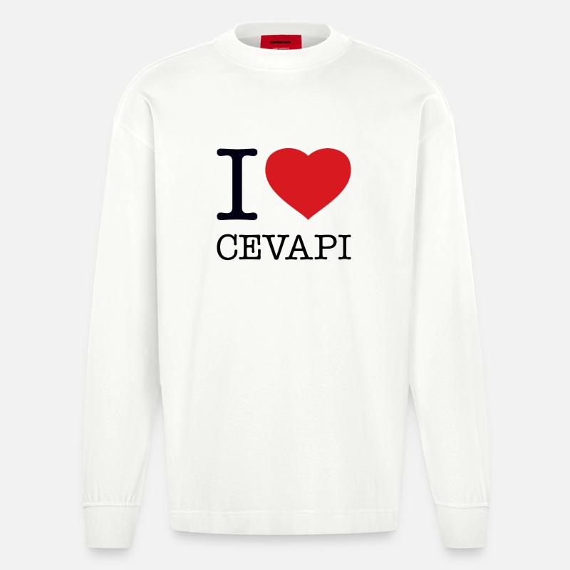 J’ADORE CEVAPI - Manches longues bio épais oversize fabriqué en UE - OFF WHITE