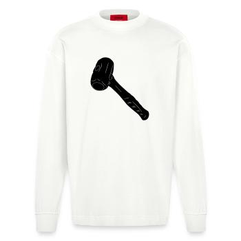 Sledgehammer - Heavyweight Oversized Organic Longsleeve Shirt Made in EU - OFF WHITE - Front