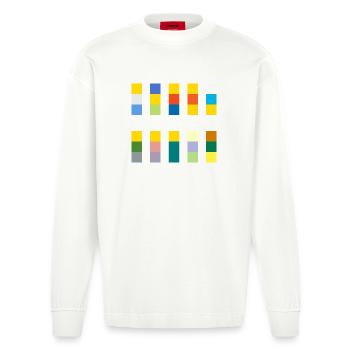 Pixel Springfield - Manches longues bio épais oversize fabriqué en UE - OFF WHITE - Devant