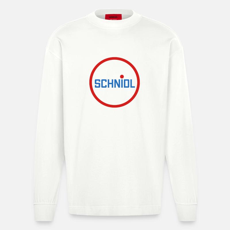 Schnidel Penis Puller Wurst - Heavyweight Oversized Organic Langarmshirt Made in EU - OFF WHITE