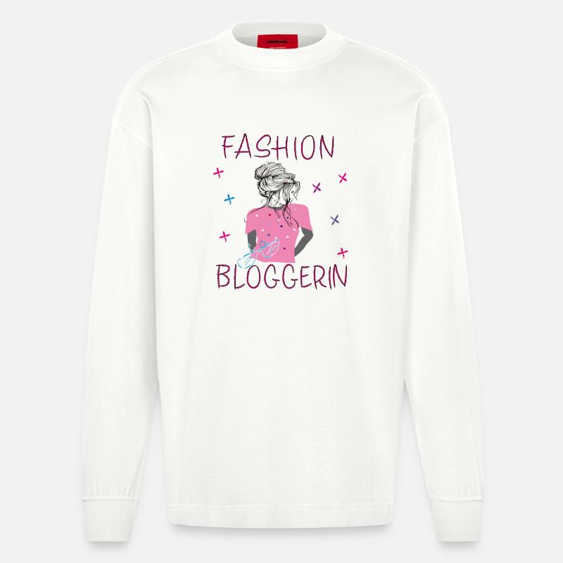 Fille,Blogueuse, Mode - Manches longues bio épais oversize fabriqué en UE - OFF WHITE