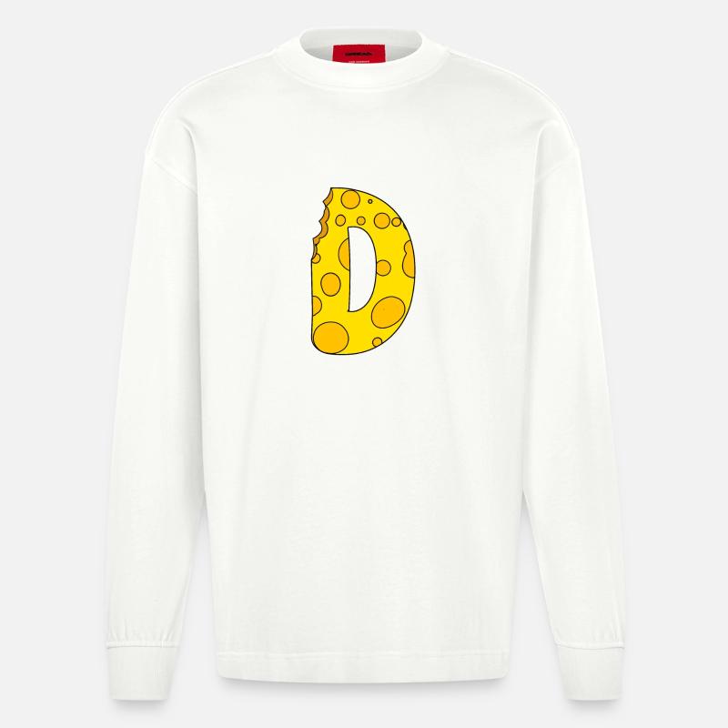 Point D - Manches longues bio épais oversize fabriqué en UE - OFF WHITE