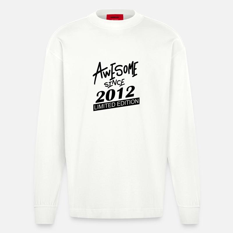 2012 - Millésime 2012 - Manches longues bio épais oversize fabriqué en UE - OFF WHITE