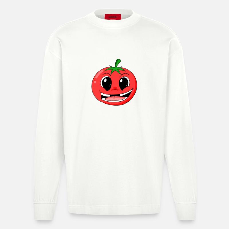 Tomate - Heavyweight Oversized Organic Langarmshirt Made in EU - OFF WHITE