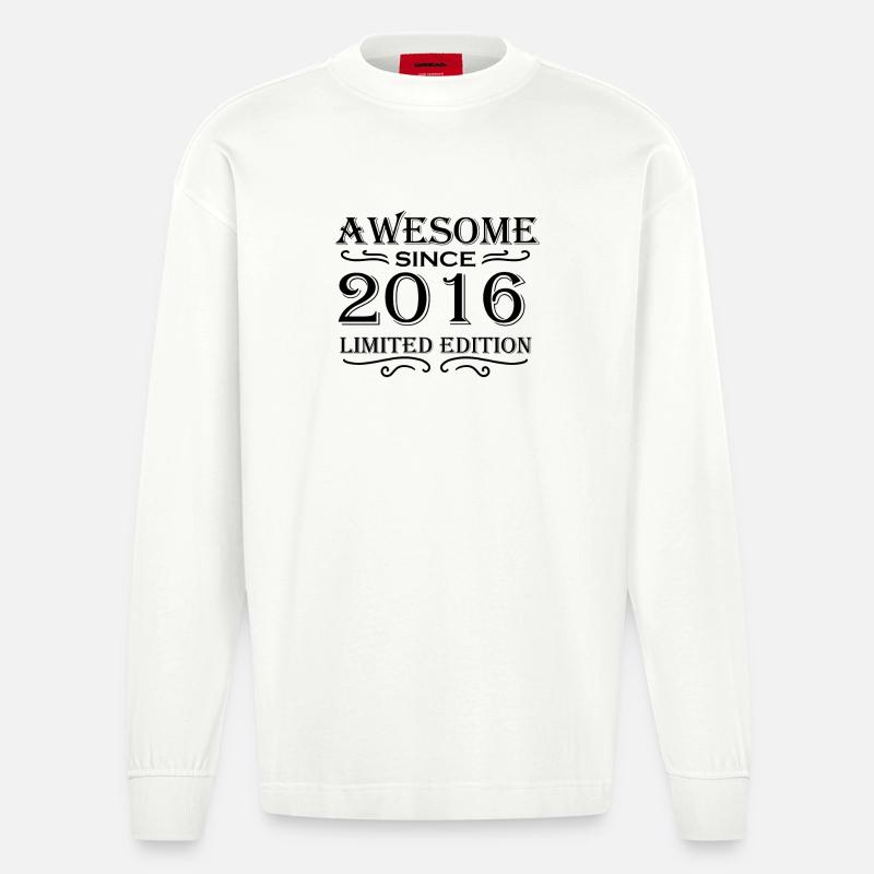 2016 - Manches longues bio épais oversize fabriqué en UE - OFF WHITE