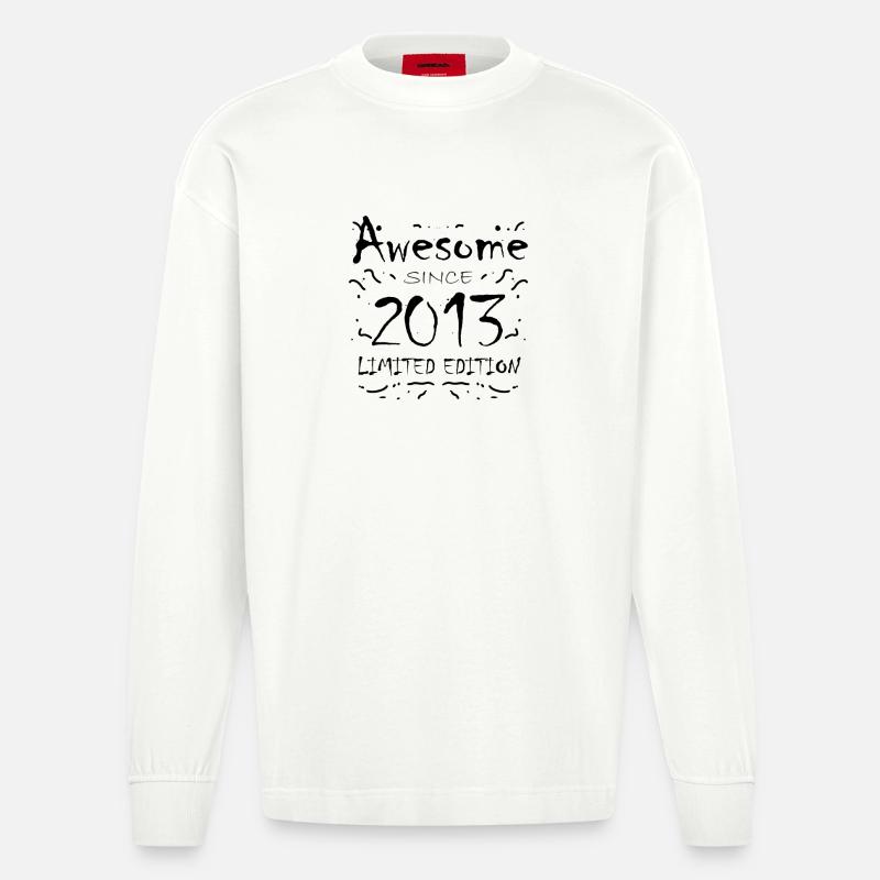 2013 - Manches longues bio épais oversize fabriqué en UE - OFF WHITE