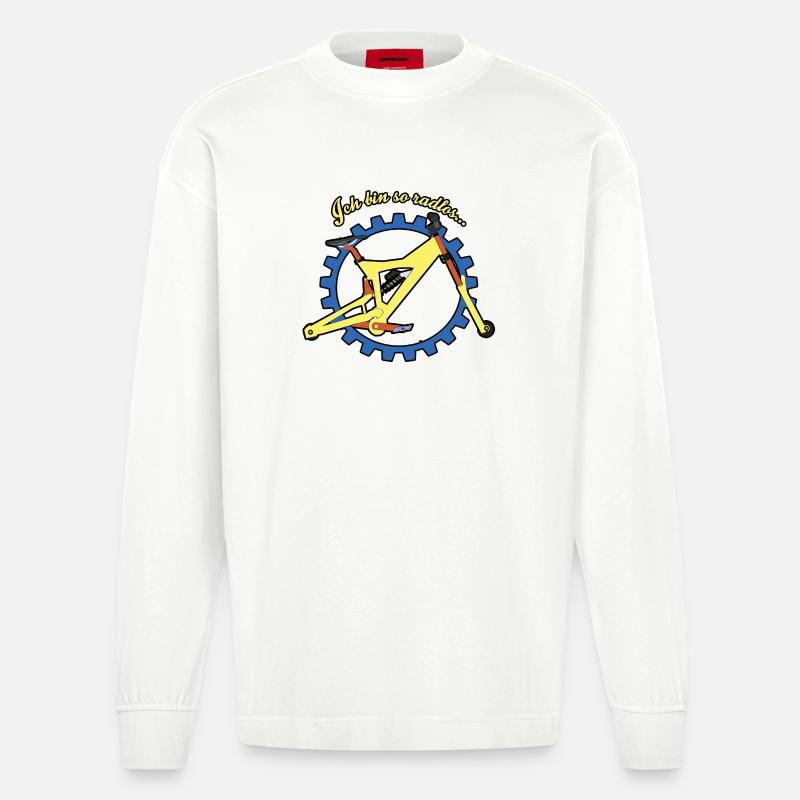 Je suis tellement sans roues - Manches longues bio épais oversize fabriqué en UE - OFF WHITE