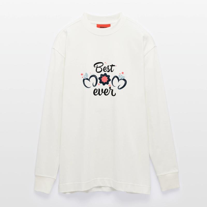 Muttertag, Muttertag, Muttertag, Muttertag, Muttertag Heavyweight Oversized Organic Langarmshirt Made in EU