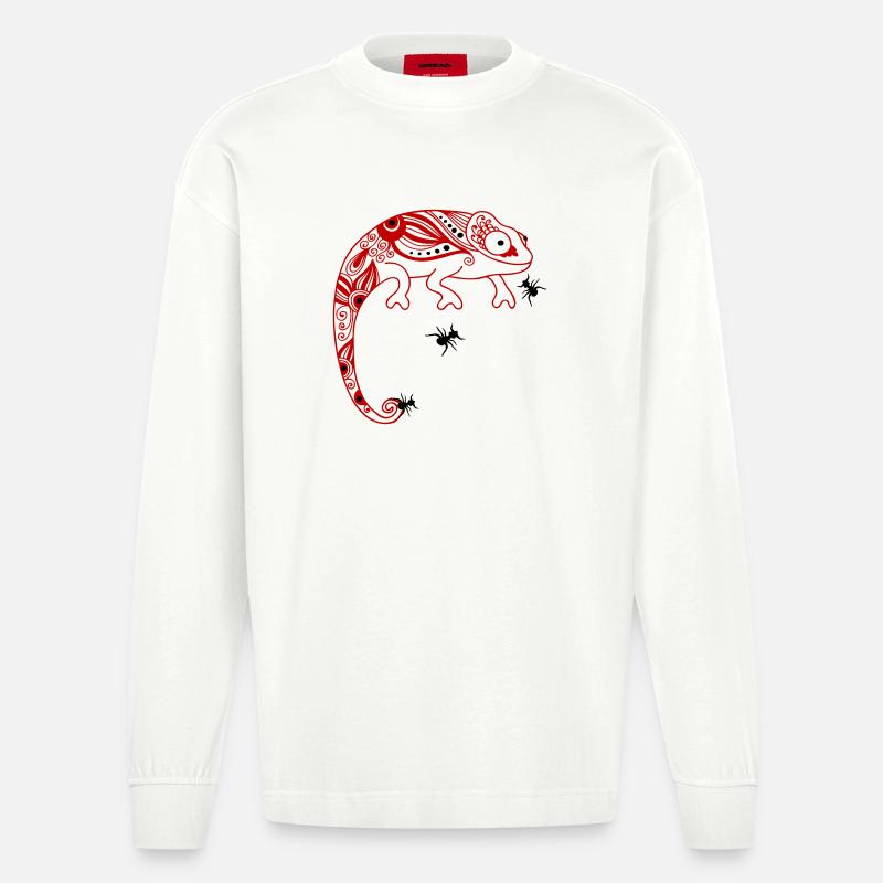 Camelion - Heavyweight Oversized Organic Langarmshirt Made in EU - OFF WHITE