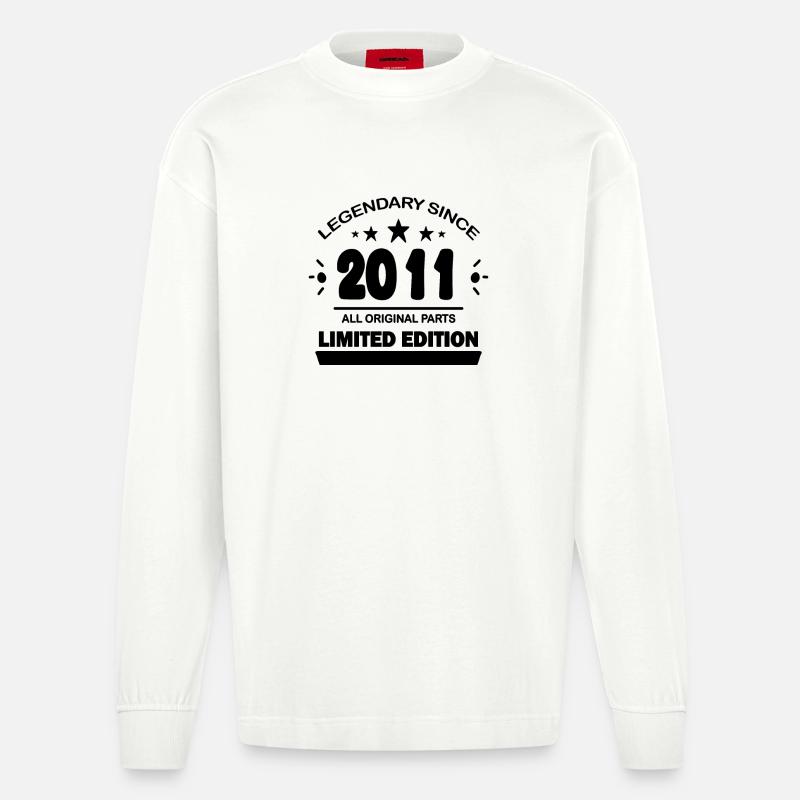 2011 - Manches longues bio épais oversize fabriqué en UE - OFF WHITE