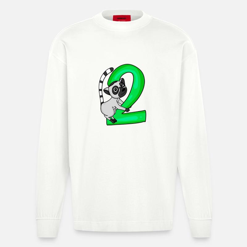 2 ans - Manches longues bio épais oversize fabriqué en UE - OFF WHITE