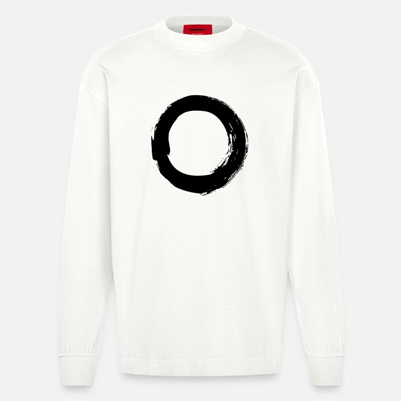 Enso - Heavyweight Oversized Organic Langarmshirt Made in EU - OFF WHITE