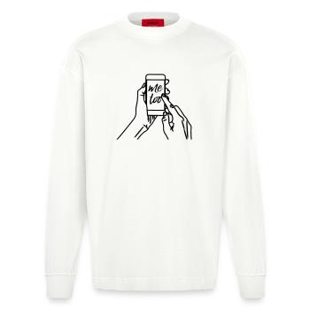 Moi aussi - Manches longues bio épais oversize fabriqué en UE - OFF WHITE - Devant