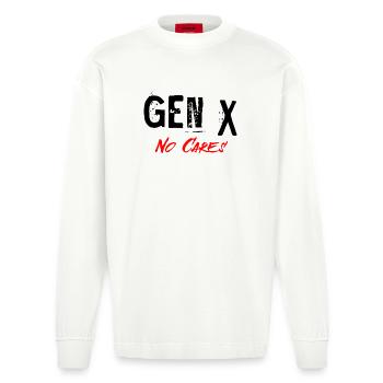 Génération X - Manches longues bio épais oversize fabriqué en UE - OFF WHITE - Devant