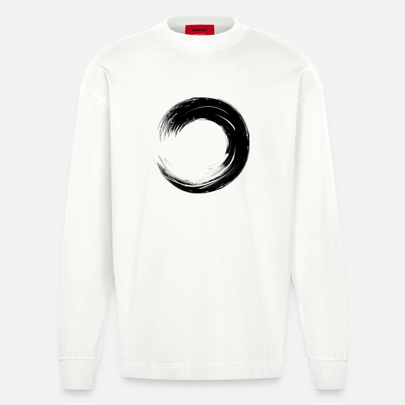 Cercles - Manches longues bio épais oversize fabriqué en UE - OFF WHITE