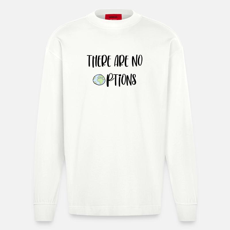 There are no options - Heavyweight Oversized Organic Langarmshirt Made in EU - OFF WHITE