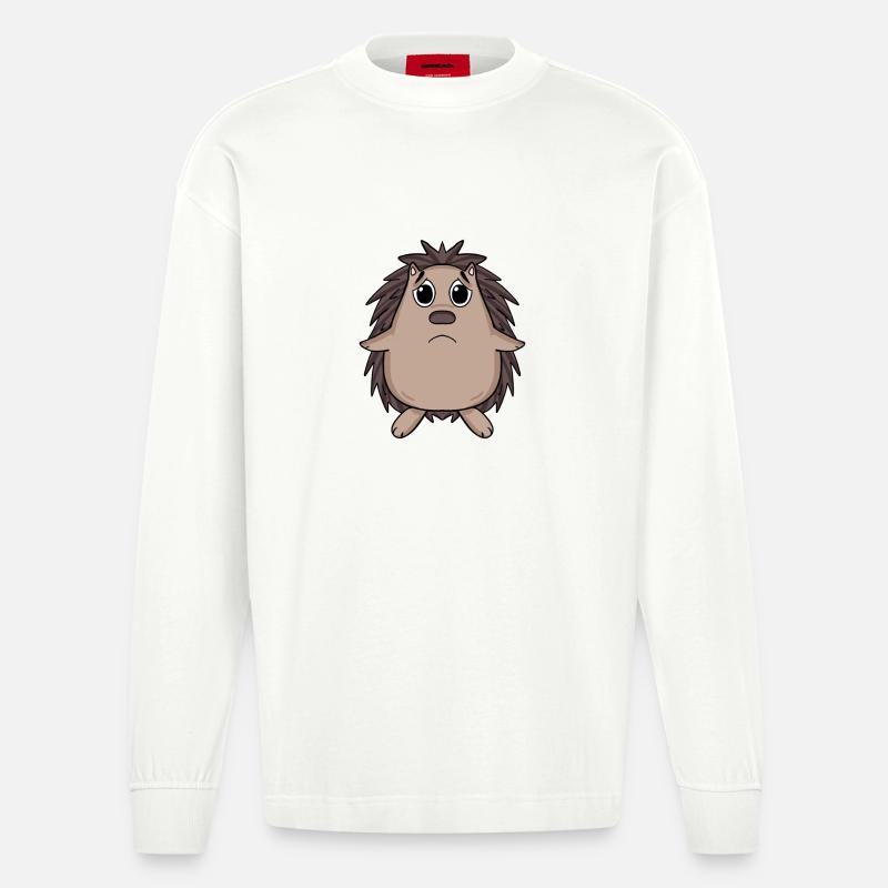 Hérisson triste - Hérisson triste - Manches longues bio épais oversize fabriqué en UE - OFF WHITE