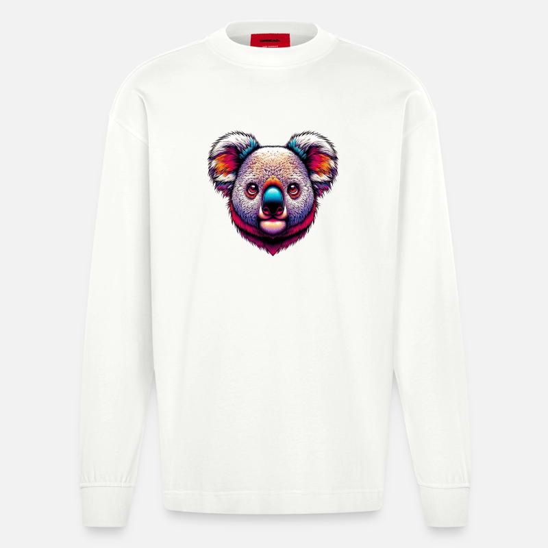 Koala - Manches longues bio épais oversize fabriqué en UE - OFF WHITE