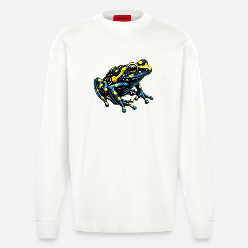 Frosch - Heavyweight Oversized Organic Langarmshirt Made in EU - OFF WHITE