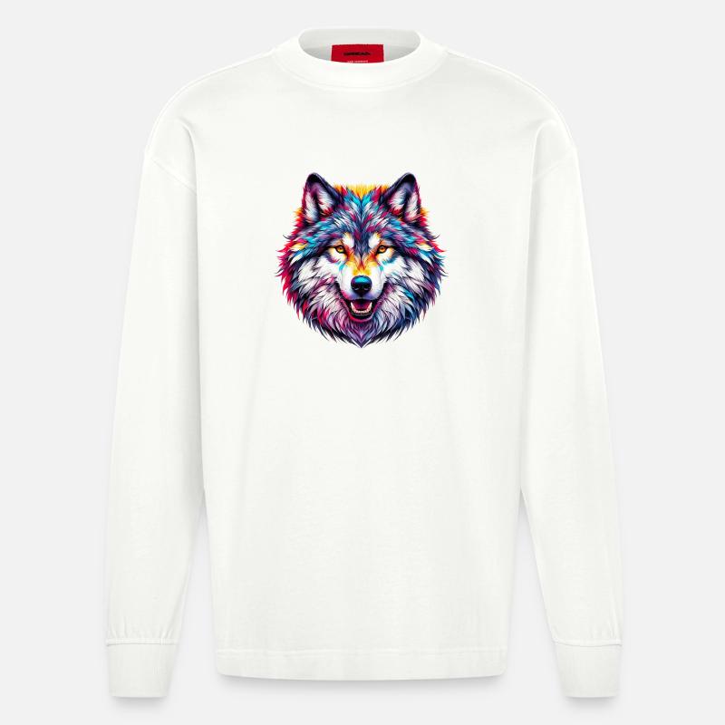 Loup - Manches longues bio épais oversize fabriqué en UE - OFF WHITE