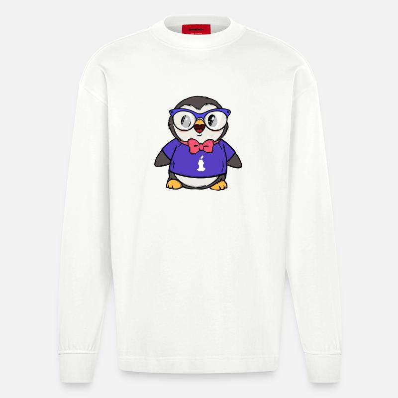 Softwareentwickler Code Developer Programmierer - Heavyweight Oversized Organic Langarmshirt Made in EU - OFF WHITE