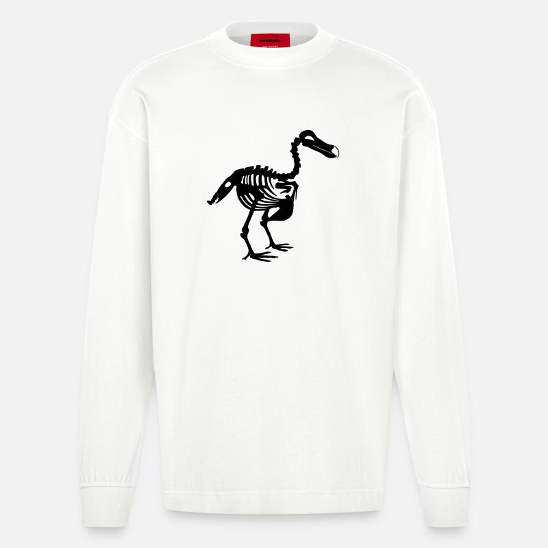 Dodo - Manches longues bio épais oversize fabriqué en UE - OFF WHITE