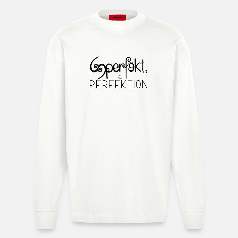 Statement - Heavyweight Oversized Organic Longsleeve Shirt Made in EU - OFF WHITE