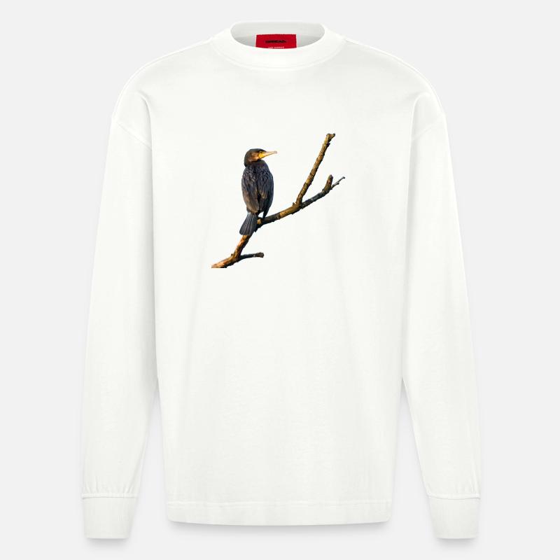 Kormoran - Heavyweight Oversized Organic Langarmshirt Made in EU - OFF WHITE