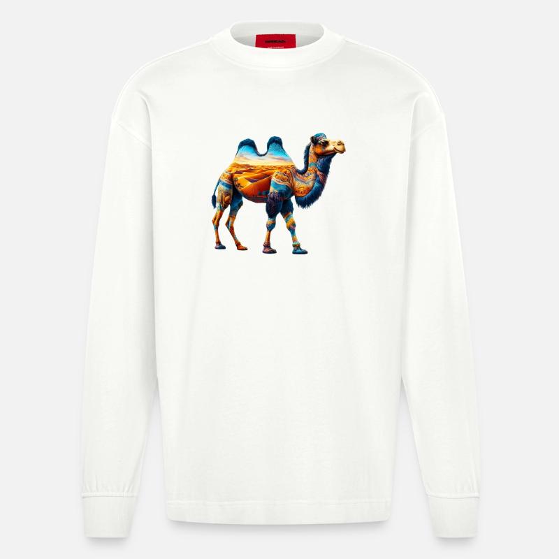 Kamel - Heavyweight Oversized Organic Longsleeve Made in EU - OFF WHITE