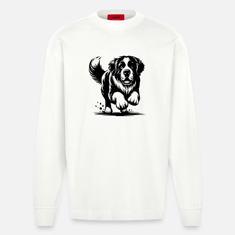 Bernhardiner - Heavyweight Oversized Organic Langarmshirt Made in EU - OFF WHITE
