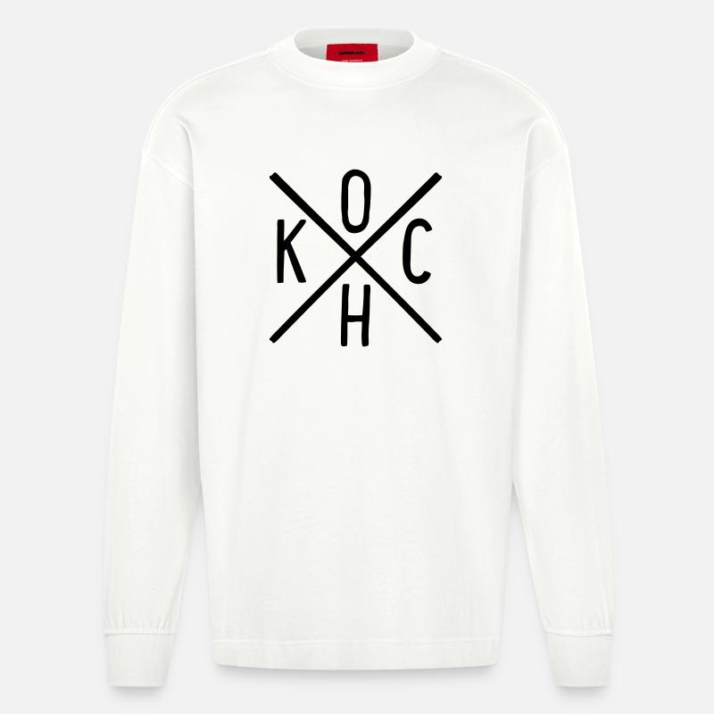 Cuire - Manches longues bio épais oversize fabriqué en UE - OFF WHITE