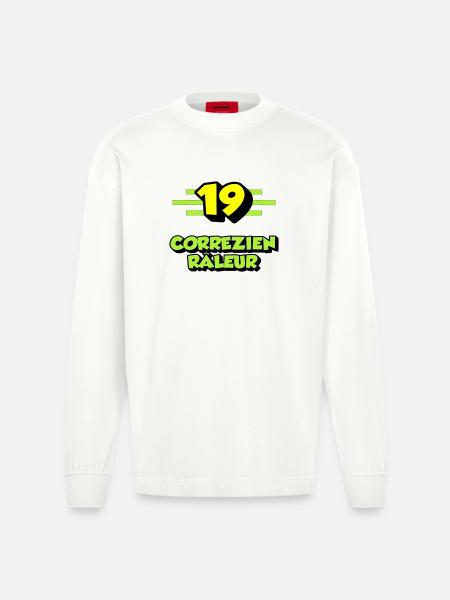 Complaining Correzien - Heavyweight Oversized Organic Longsleeve Shirt Made in EU - OFF WHITE