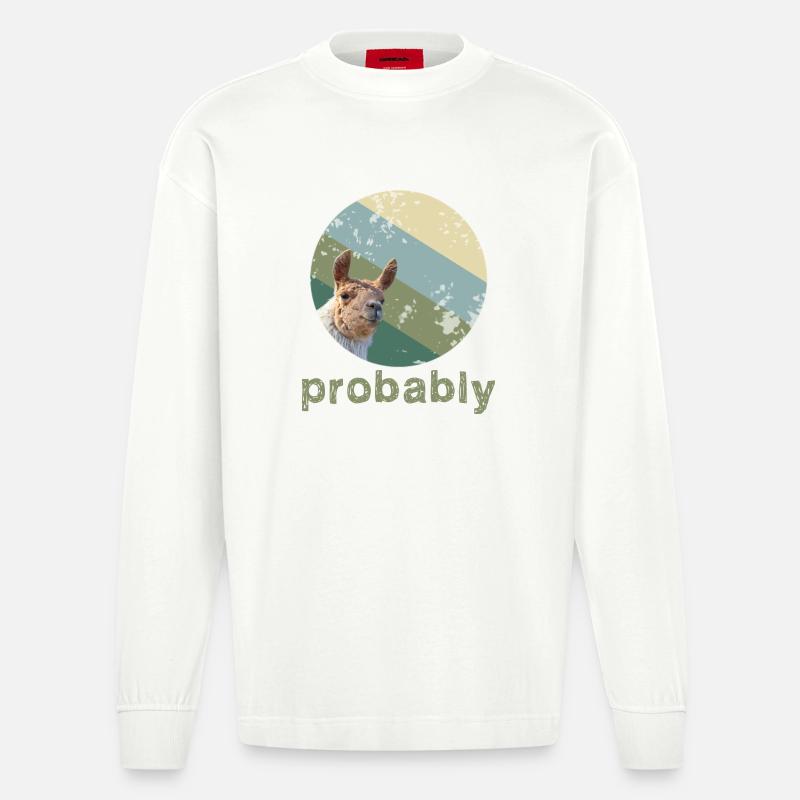 Alpaka - Heavyweight Oversized Organic Langarmshirt Made in EU - OFF WHITE