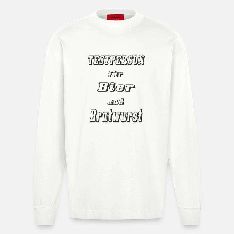 Sujet de test 1 - Manches longues bio épais oversize fabriqué en UE - OFF WHITE