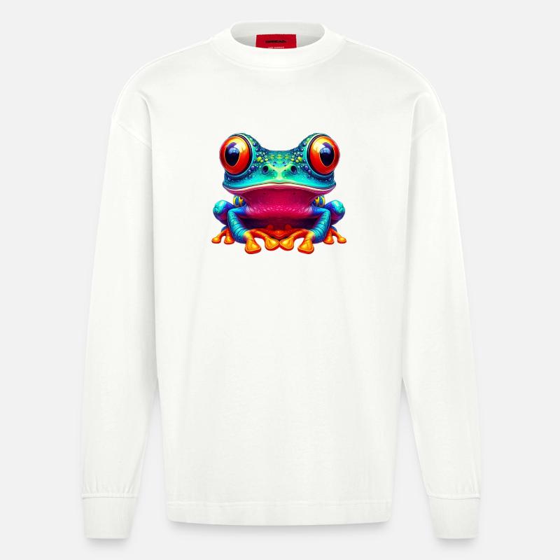 Frosch - Heavyweight Oversized Organic Langarmshirt Made in EU - OFF WHITE