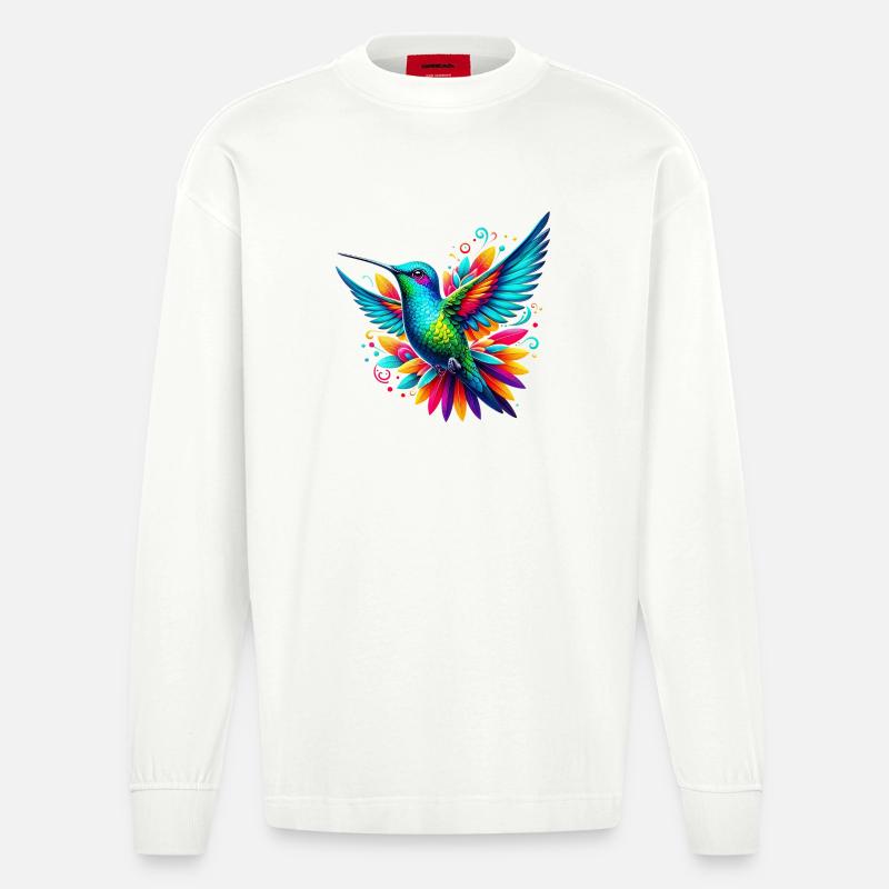 Colibri - Manches longues bio épais oversize fabriqué en UE - OFF WHITE