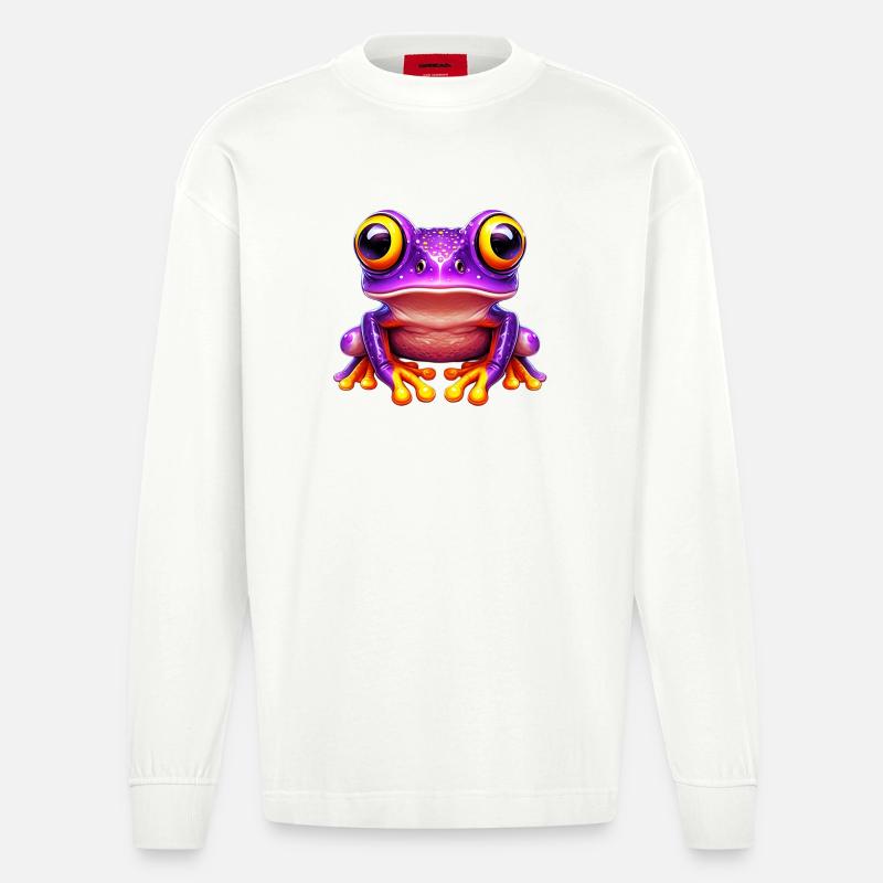 Frosch - Heavyweight Oversized Organic Langarmshirt Made in EU - OFF WHITE