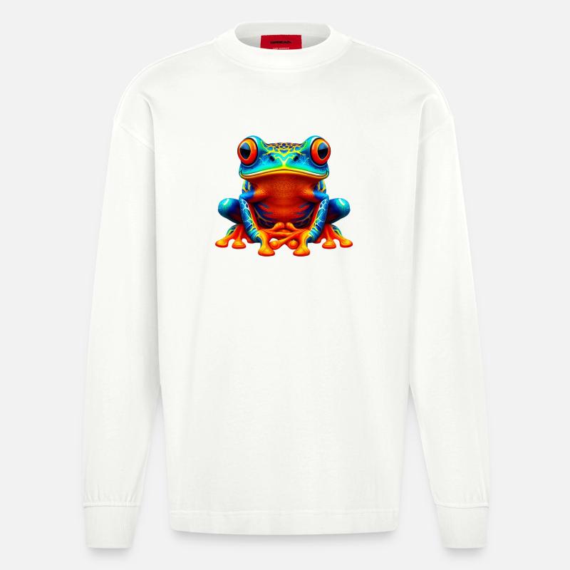 Frosch - Heavyweight Oversized Organic Langarmshirt Made in EU - OFF WHITE