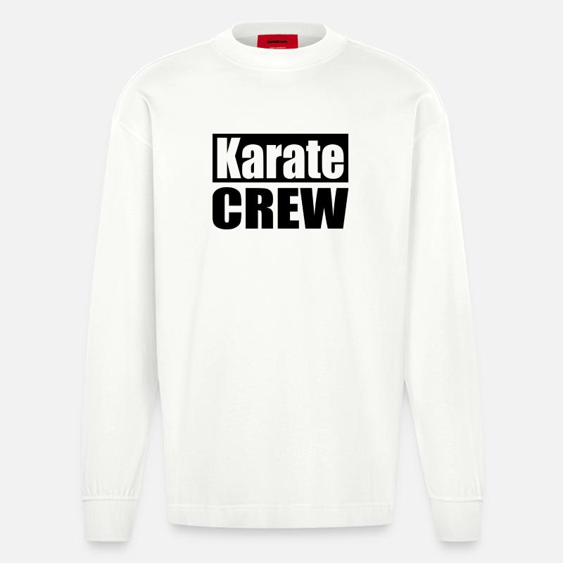 Équipe de Karaté - Manches longues bio épais oversize fabriqué en UE - OFF WHITE